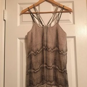 Snake Print Mini Dress